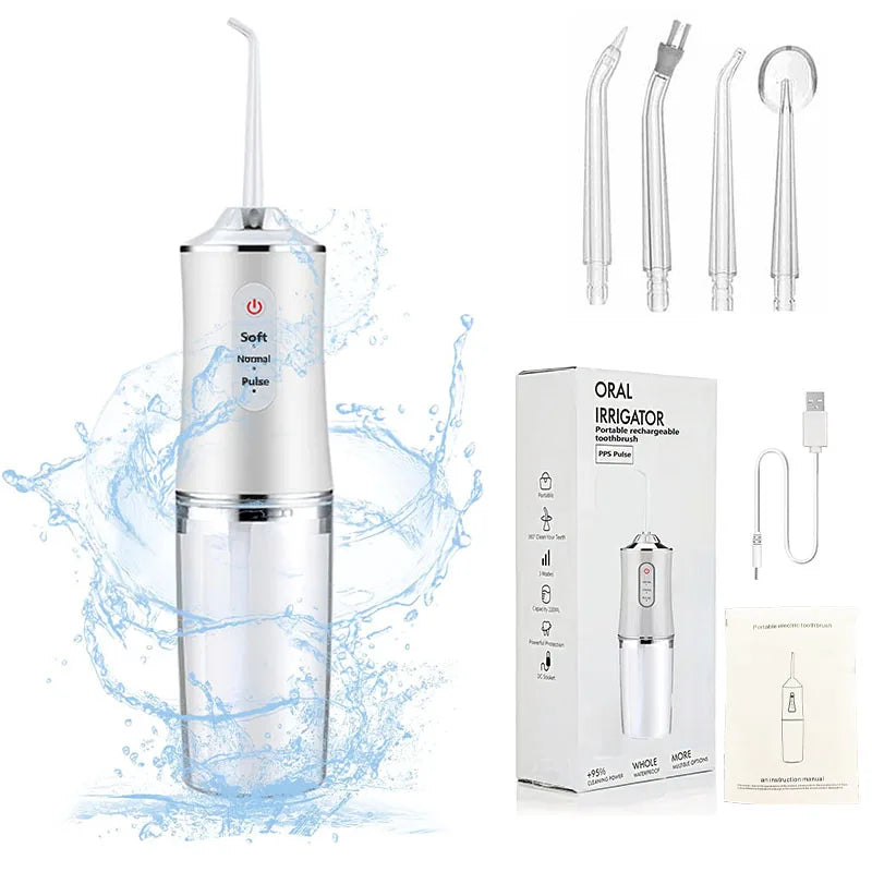 Powerful Water Oral Waterpick Irrigator Jet Ultrasound Air Ipx7 Waterproof Mouthwash Machines Dental Floss Flosser Irigator