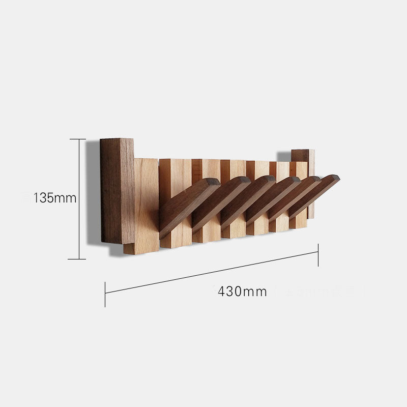 Perchero de pared en madera | Colgadores plegables