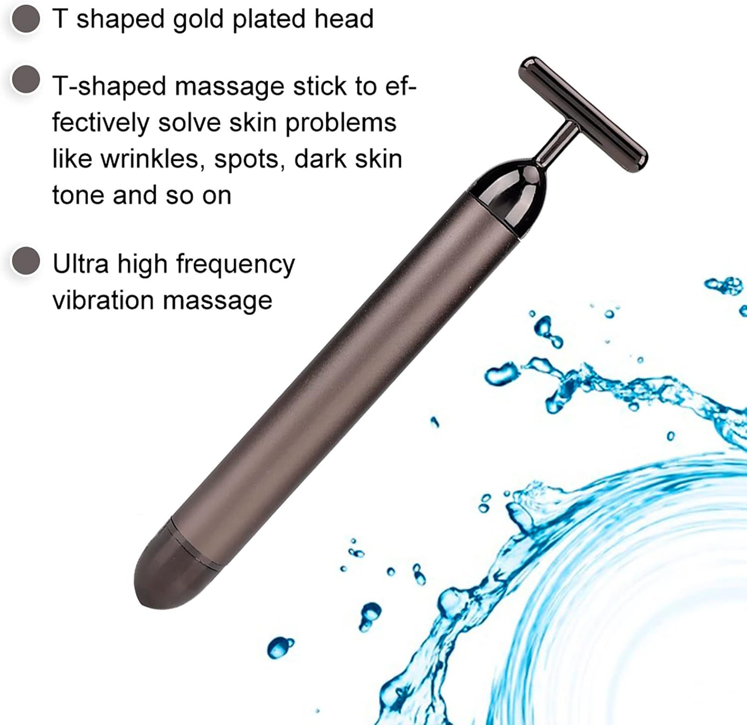 Masajeador Facial Eléctrico, Compacto Y Portátil Masajeador Facial Levantamiento Reafirmante De La Piel, Herramienta Para El Cuidado De La Piel, Gris Ahumado, for Mujeres