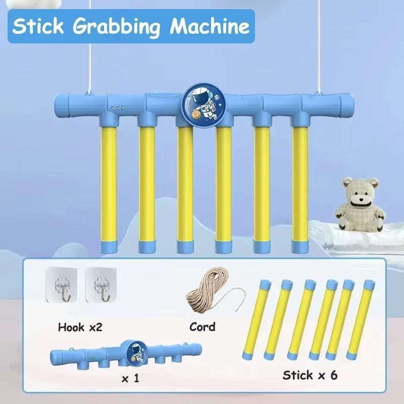Fun Challenge Falling Sticks Toy, Stick Catcher Machine Training Reaction Ability Early Educational Family Party Toy Sports Game