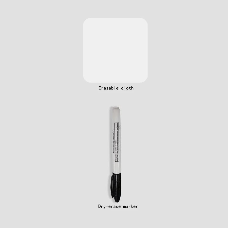 A5 Reusable Whiteboard Notebook Set with Whiteboard Pen Erasing Cloth Leather Memo Pad Weekly Planner Portable Stylish Office
