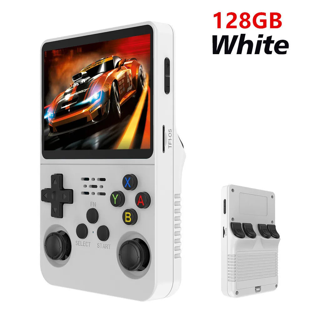 Retro R36S Handheld Video Game Console 3.5 Inch IPS Screen Portable Pocket Player with 128GB Preloaded Games Linux System