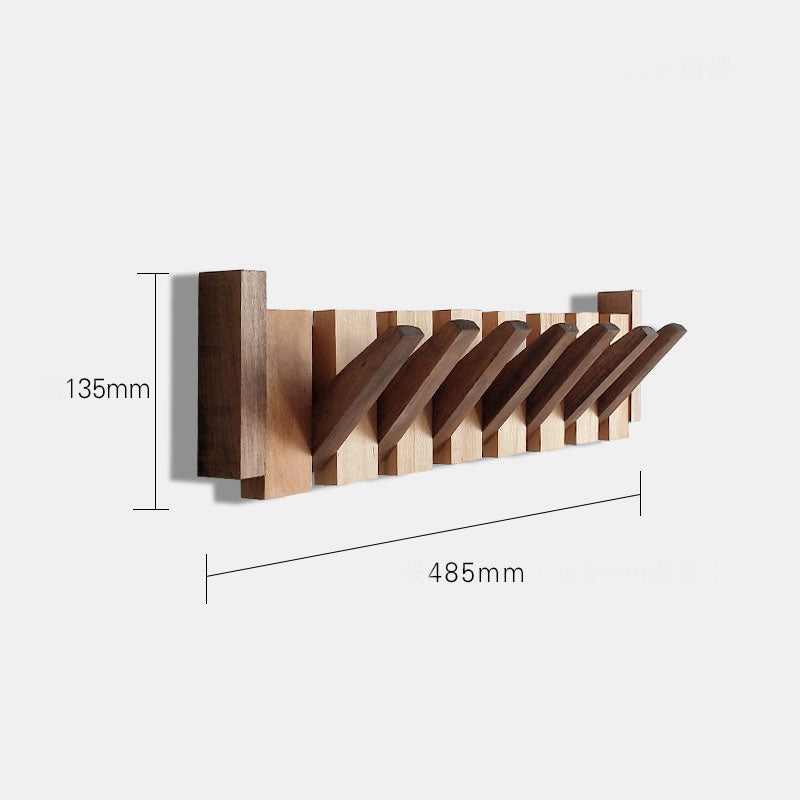 Perchero de pared en madera | Colgadores plegables