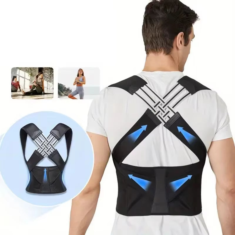 Customizable Shoulder and Back Posture Correction with Camel Straps, Adult Body Shape Correction, Male and Female Back Support