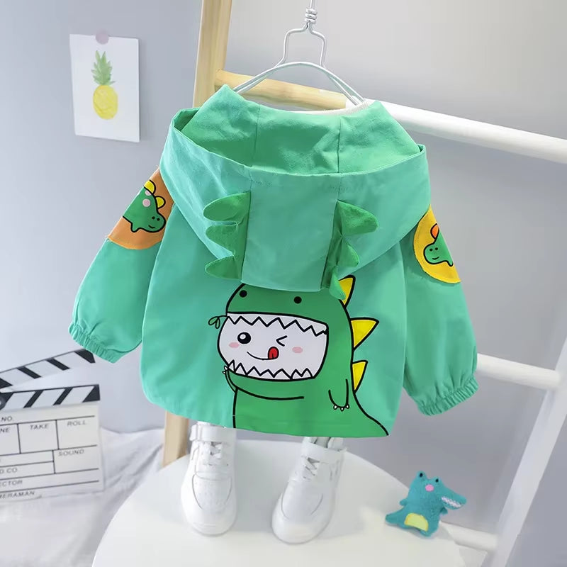 New Spring Autumn Fashion Baby Girl Clothes Children Boys Cartoon Hooded Jacket Toddler Casual Costume Infant Outfits Kids Coat