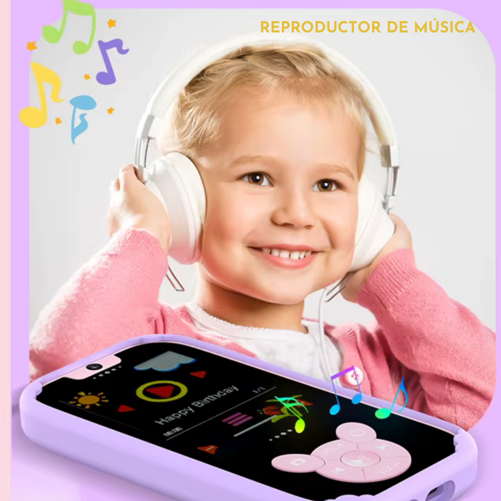 Teléfono Juguete Educativo para Niñ@s – Juegos, Música y Aprendizaje Divertido