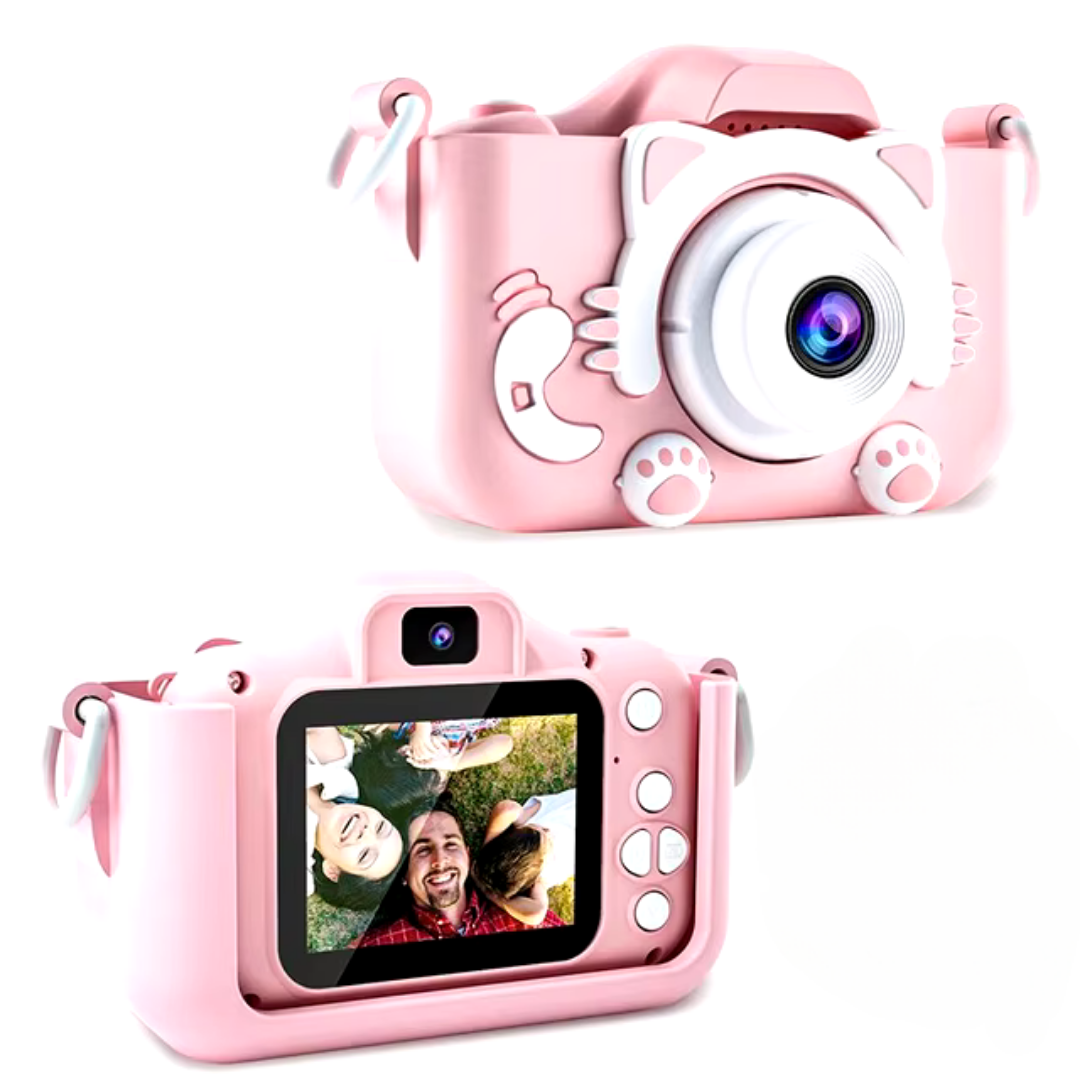 Cámara Digital Infantil HD 1080P – Pantalla de 2.0", Diseño Adorable y Funda de Silicona Protectora