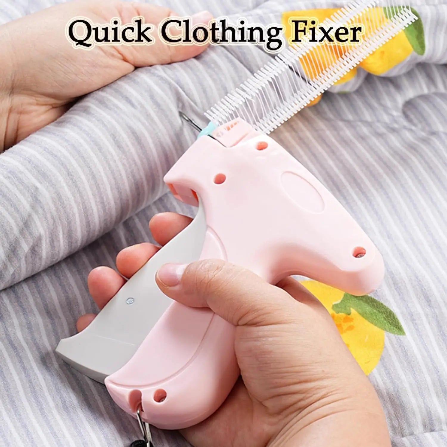 Quick Clothing Quilt Fixer with Buckles Glue Needles Portable Tag Gun Set Household Sturdy Blankets Fastener for Garment Bed