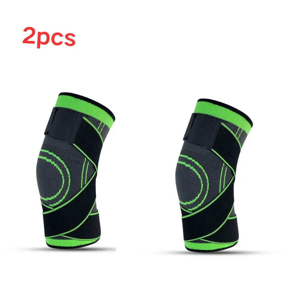 Knee Compressions Sleeve with Adjustable Straps for Running Working Out and Sports Wearing All Day