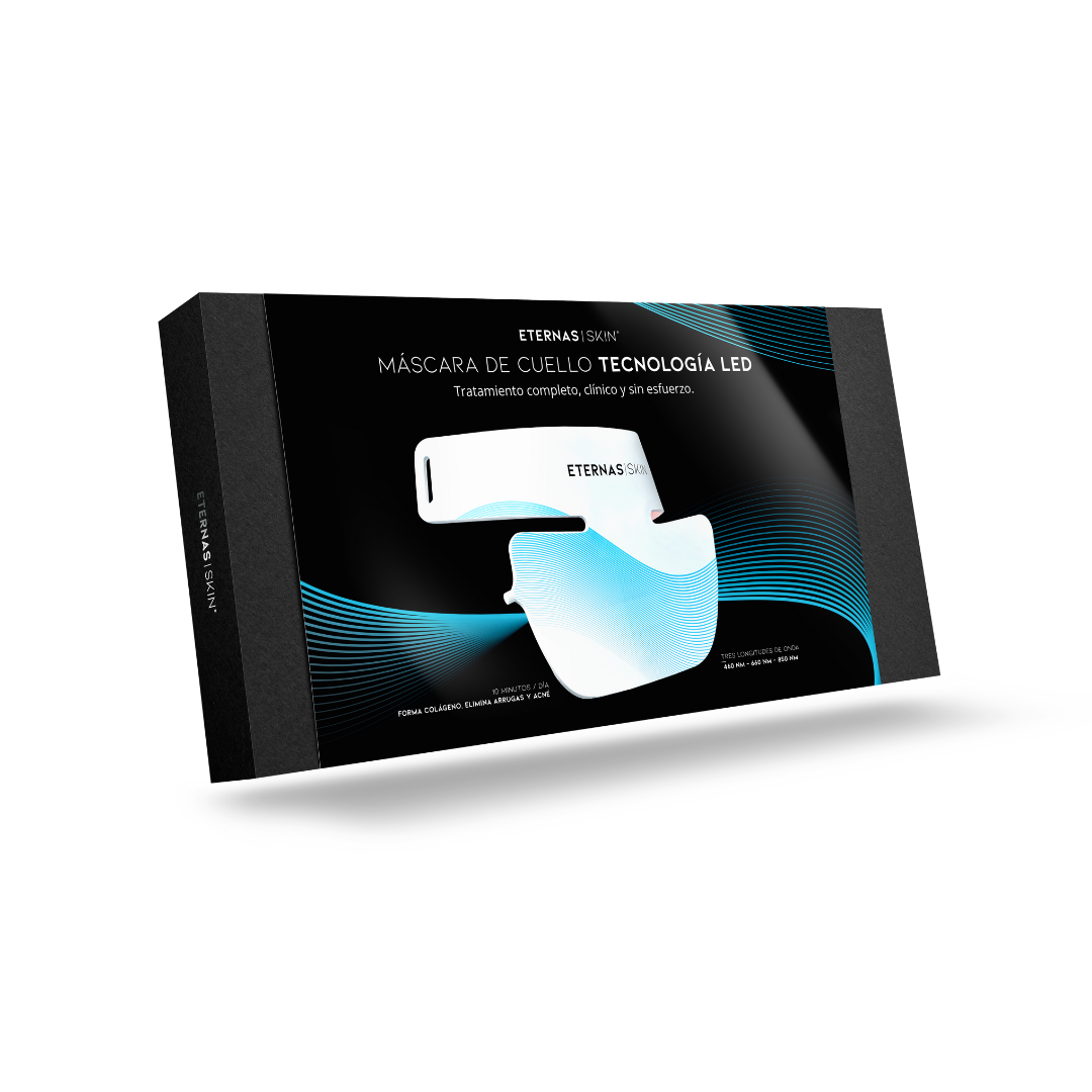 Máscara LED Infrarroja Profesional Cuello y Escote - 850nm Silicona de Grado Médico