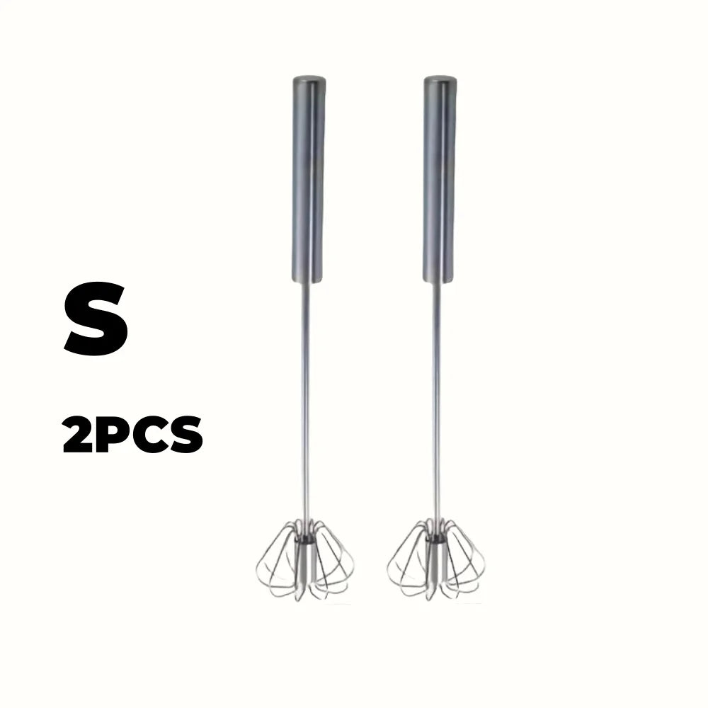 Stainless Steel Egg Beater Durable Semi-Automatic Mixer for Effortless Egg Cream Mixing Stirring and Beating for Kitchen Baking