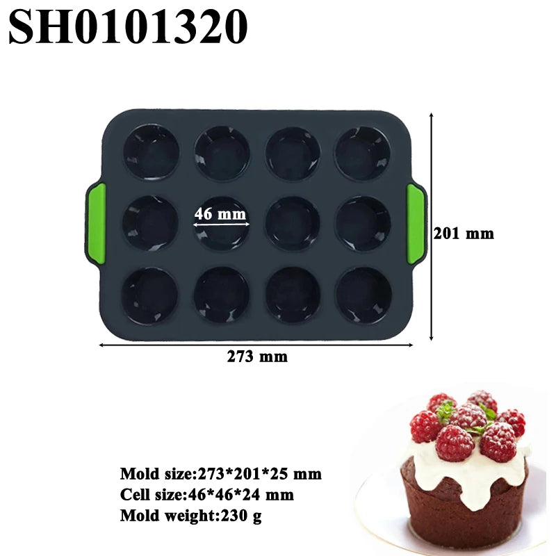 Food Grade Silicone Cake Molds Toast Tray Bread Pan Brownie Dessert Madeleine Cake Moulds Baguette Baking Tools Muffin Bakeware