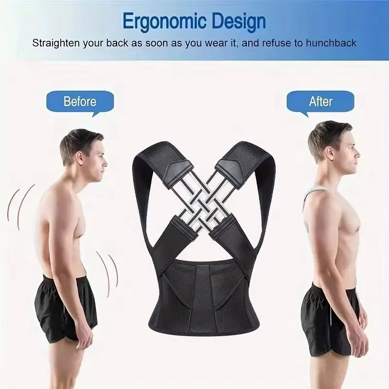 Customizable Shoulder and Back Posture Correction with Camel Straps, Adult Body Shape Correction, Male and Female Back Support