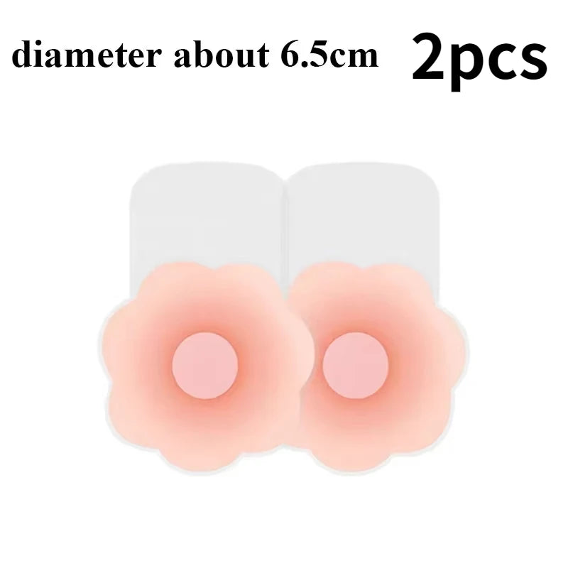 New Reusable Silicone Nipple Cover for Women Bra Sticker Breast Petal Strapless Bra Invisible Boob Pads Chest Pasties Intimates