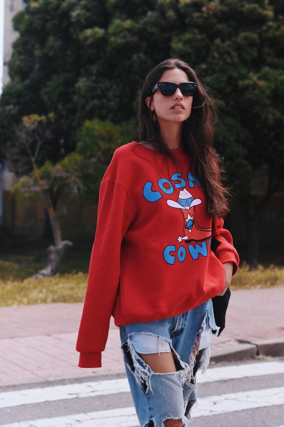 Sudadera estilo western COSMIC COWBOY