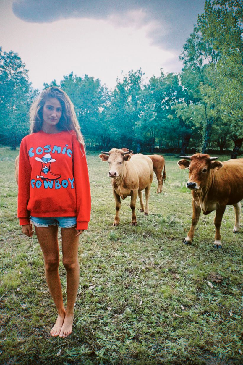 Sudadera estilo western COSMIC COWBOY