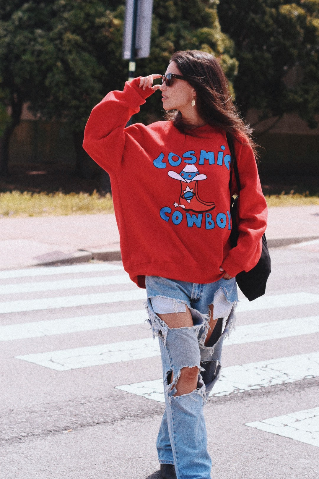 Sudadera estilo western COSMIC COWBOY