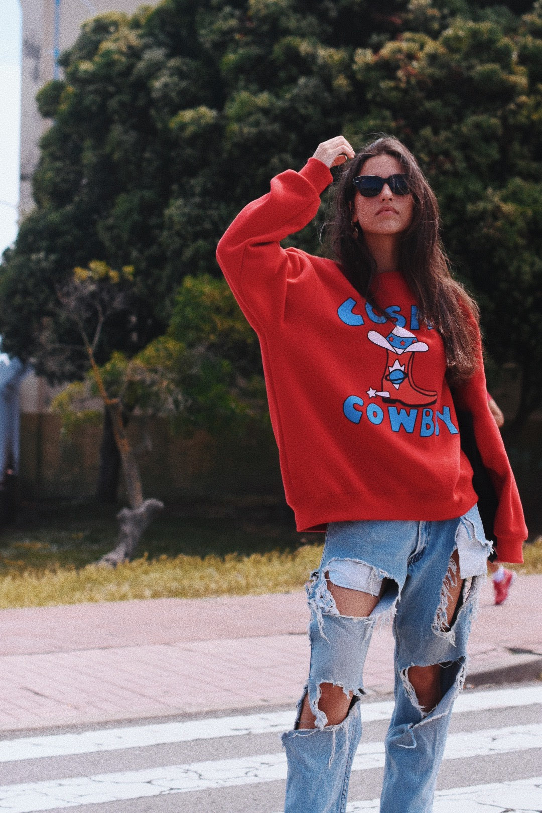 Sudadera estilo western COSMIC COWBOY