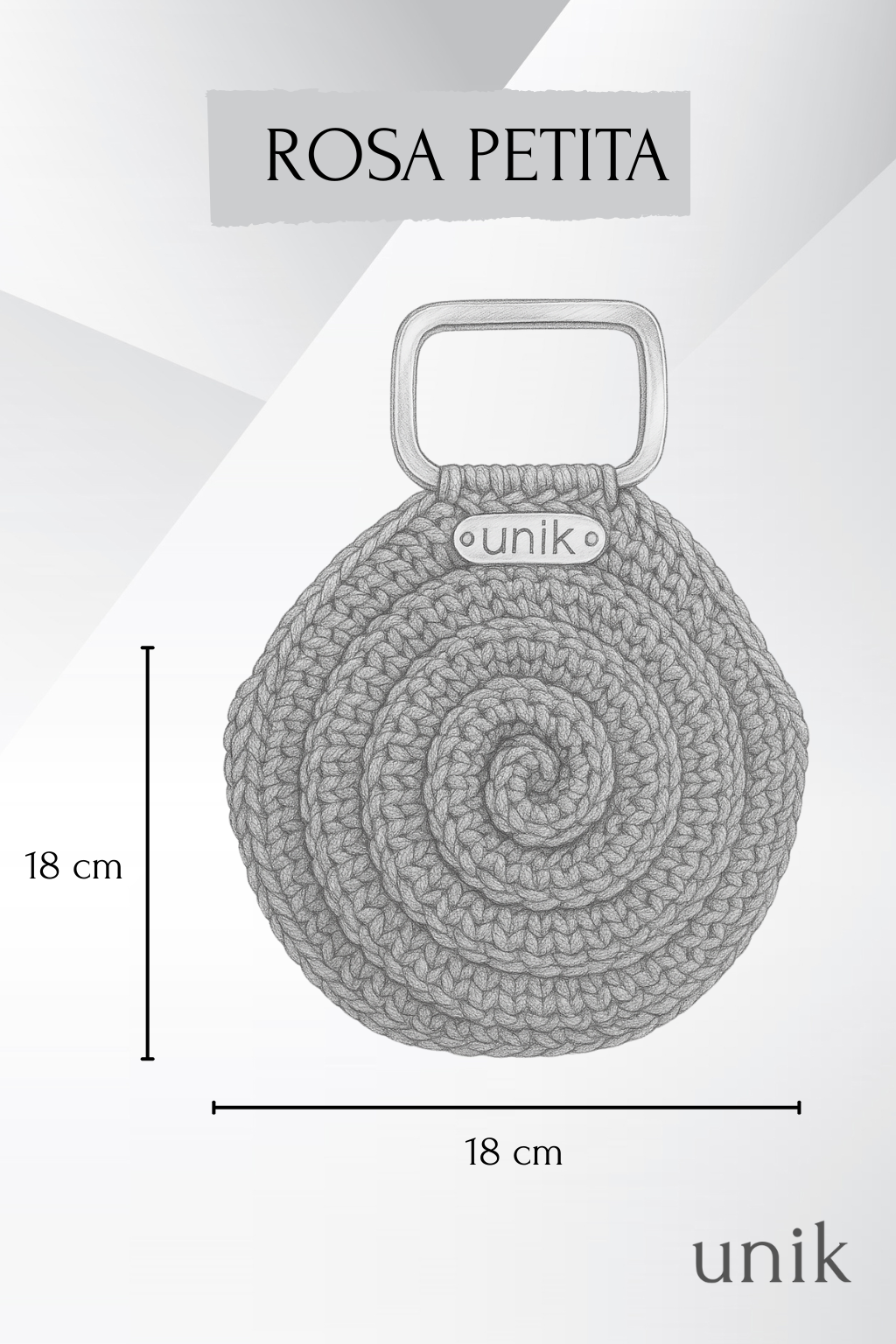 Rosa Petita - Bolso de ganchillo con forma de flor – hecho a mano con encanto artesanal