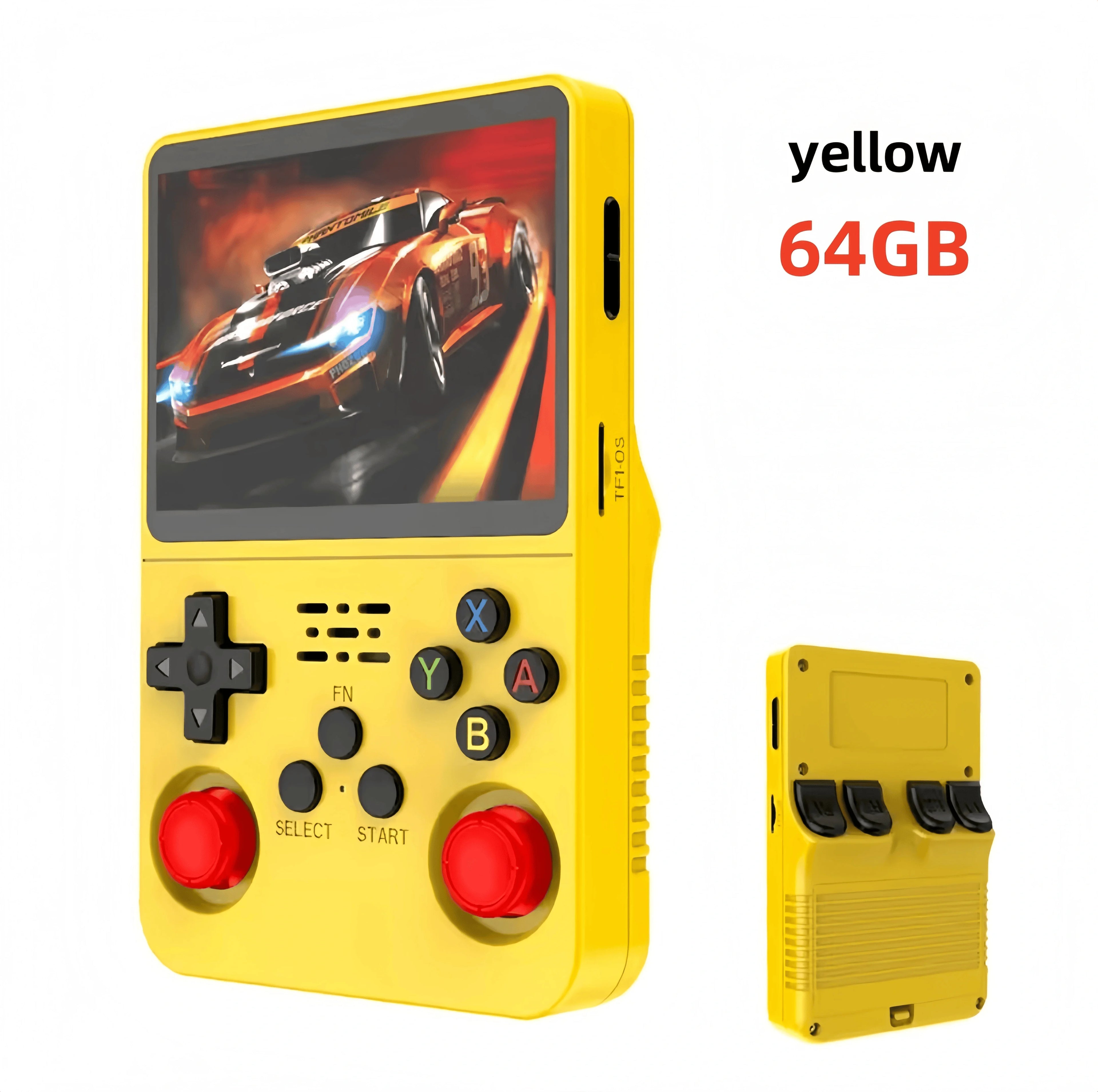 Retro R36S Handheld Video Game Console 3.5 Inch IPS Screen Portable Pocket Player with 128GB Preloaded Games Linux System