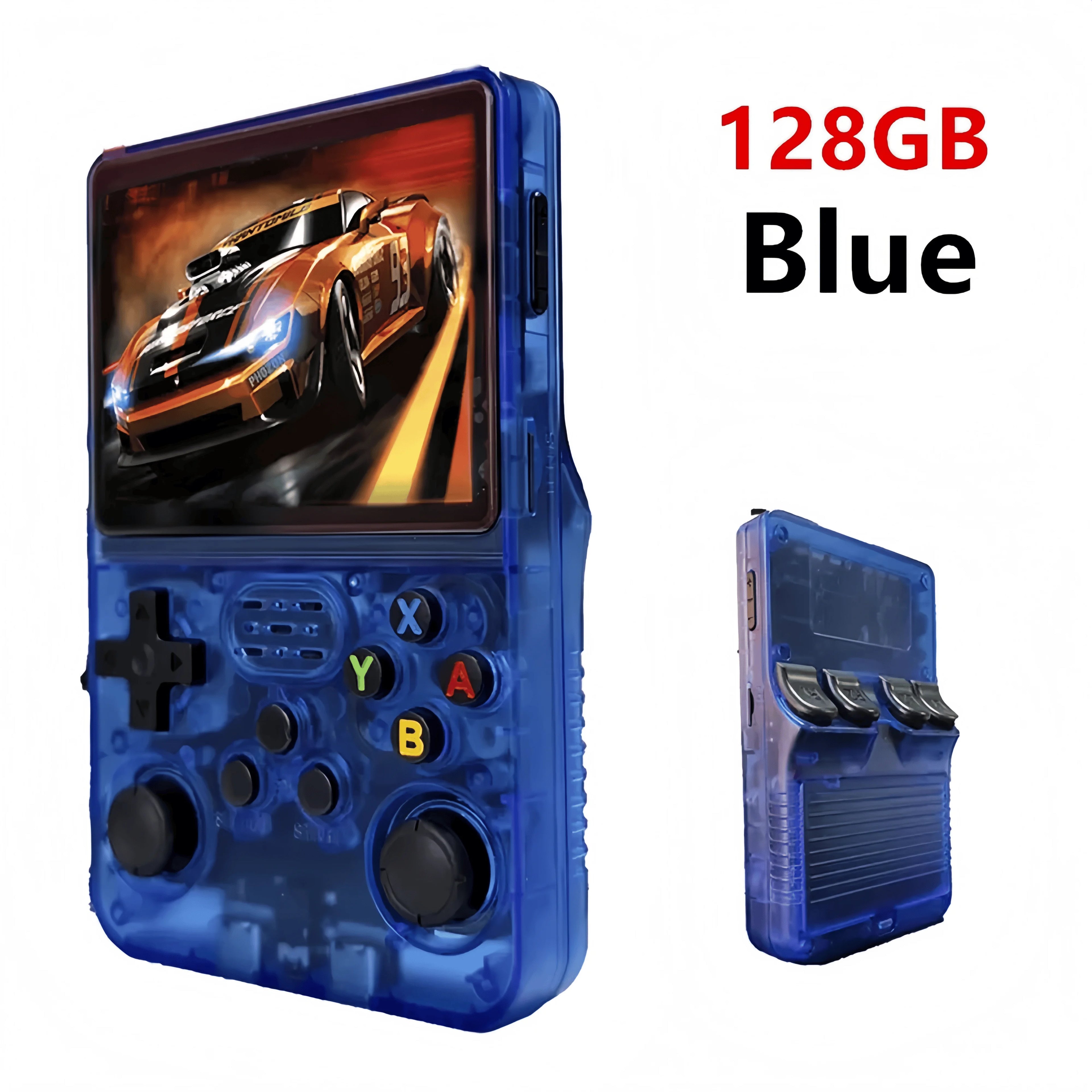 Retro R36S Handheld Video Game Console 3.5 Inch IPS Screen Portable Pocket Player with 128GB Preloaded Games Linux System