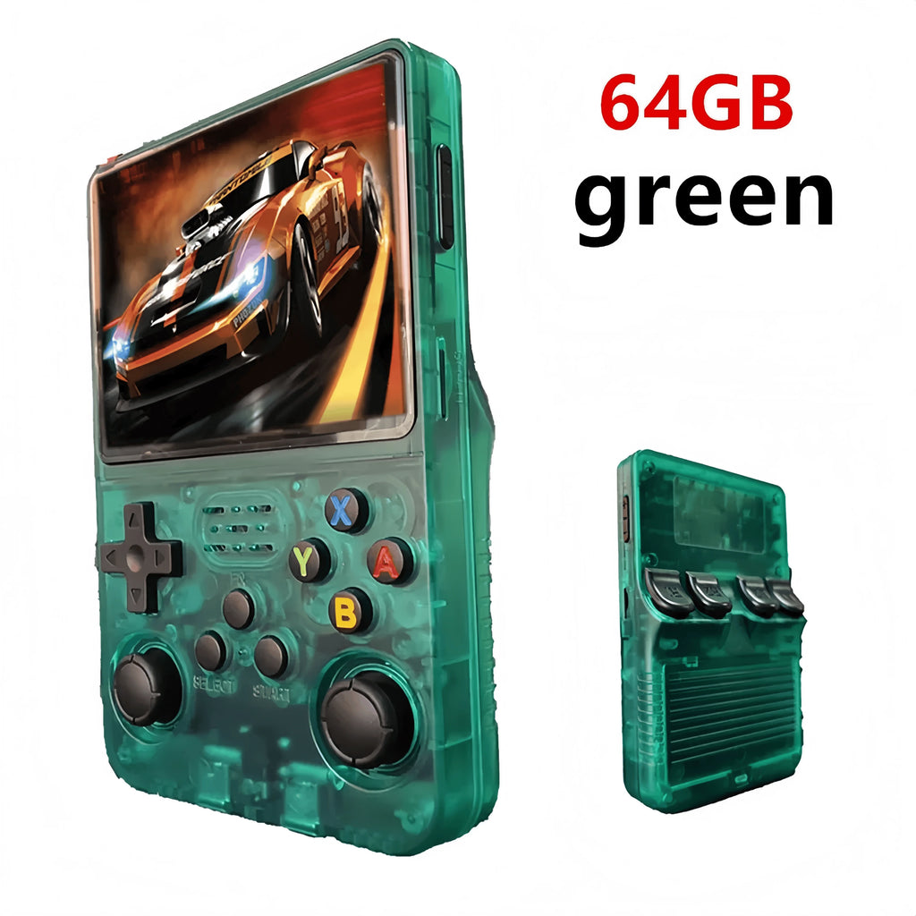 Retro R36S Handheld Video Game Console 3.5 Inch IPS Screen Portable Pocket Player with 128GB Preloaded Games Linux System