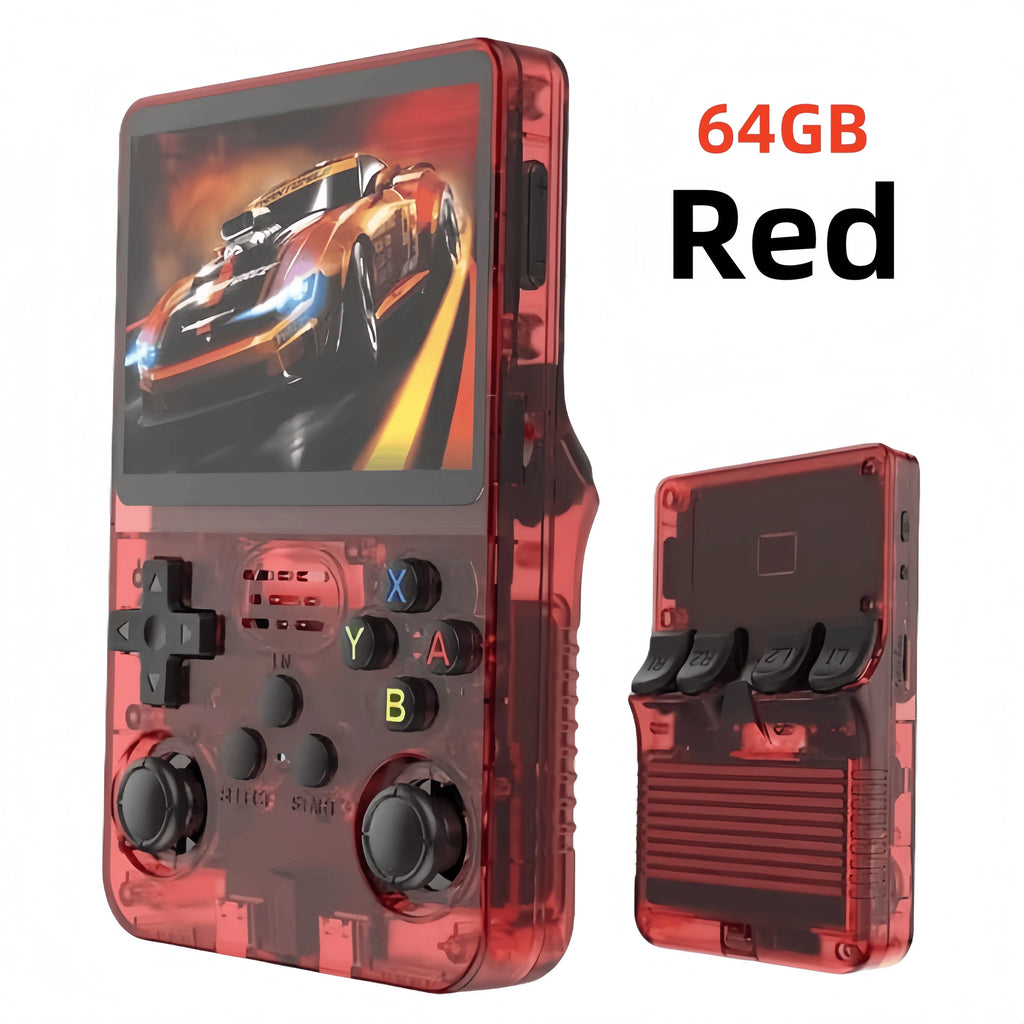 Retro R36S Handheld Video Game Console 3.5 Inch IPS Screen Portable Pocket Player with 128GB Preloaded Games Linux System