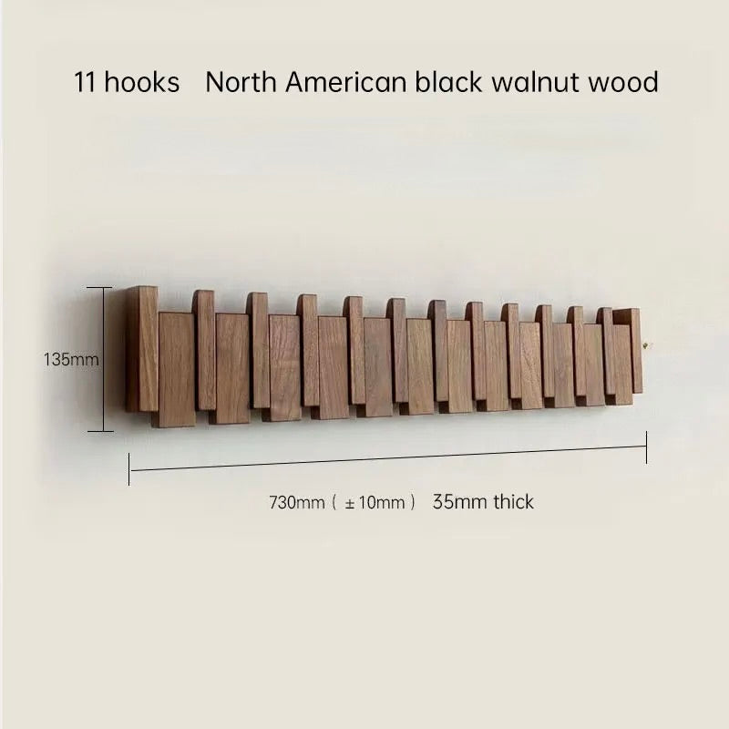 Perchero de pared en madera | Colgadores plegables