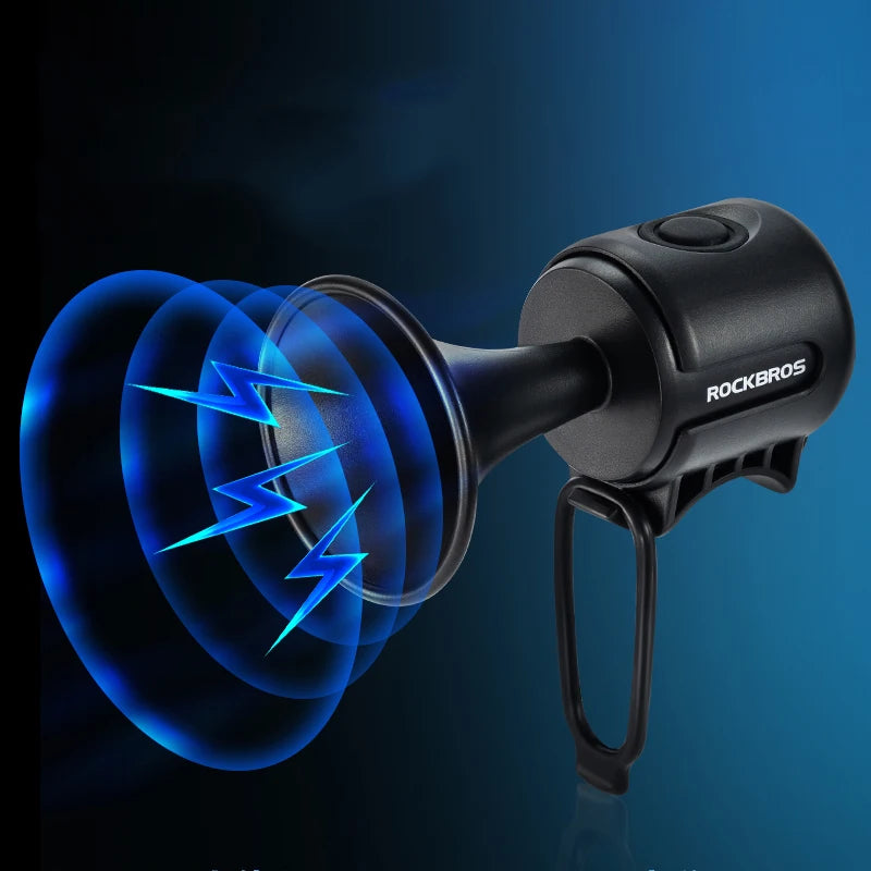 Bicycle Bell Bike Electronic Loud Horn Bell Safety Cycling Electric Bell IPX4 Waterproof Bicycle Warning Bell Ring