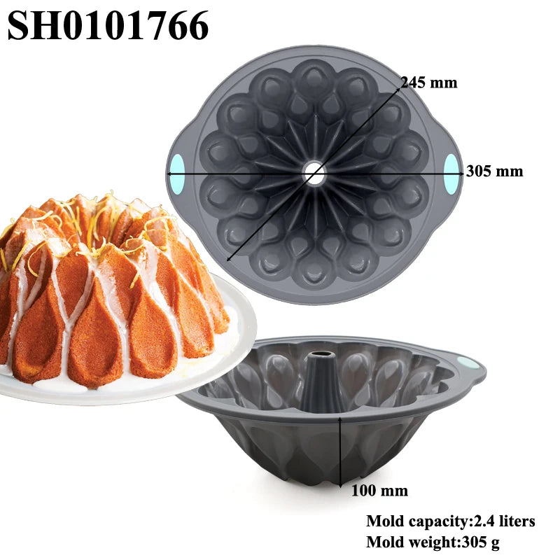 Food Grade Silicone Cake Molds Toast Tray Bread Pan Brownie Dessert Madeleine Cake Moulds Baguette Baking Tools Muffin Bakeware