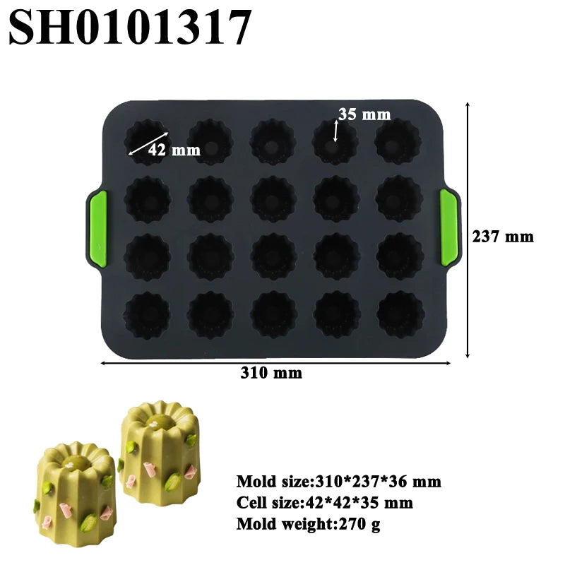 Food Grade Silicone Cake Molds Toast Tray Bread Pan Brownie Dessert Madeleine Cake Moulds Baguette Baking Tools Muffin Bakeware