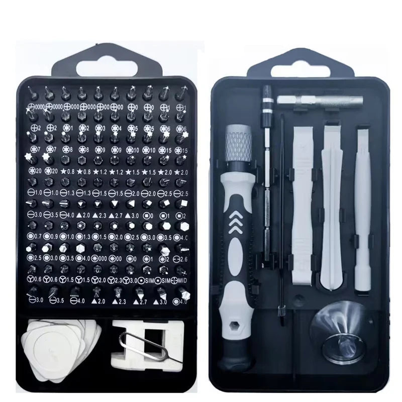 115 in 1 Multifunctional Precision Magnetic Screwdriver Set Computer PC Mobile Phone Equipment Repair Screwdrive Kit Hand Tools