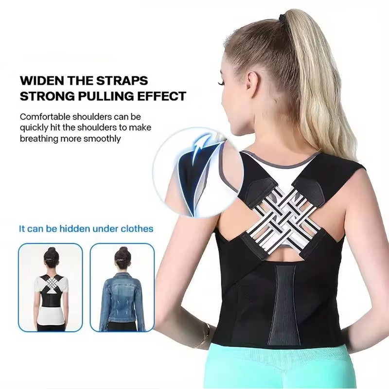 Customizable Shoulder and Back Posture Correction with Camel Straps, Adult Body Shape Correction, Male and Female Back Support