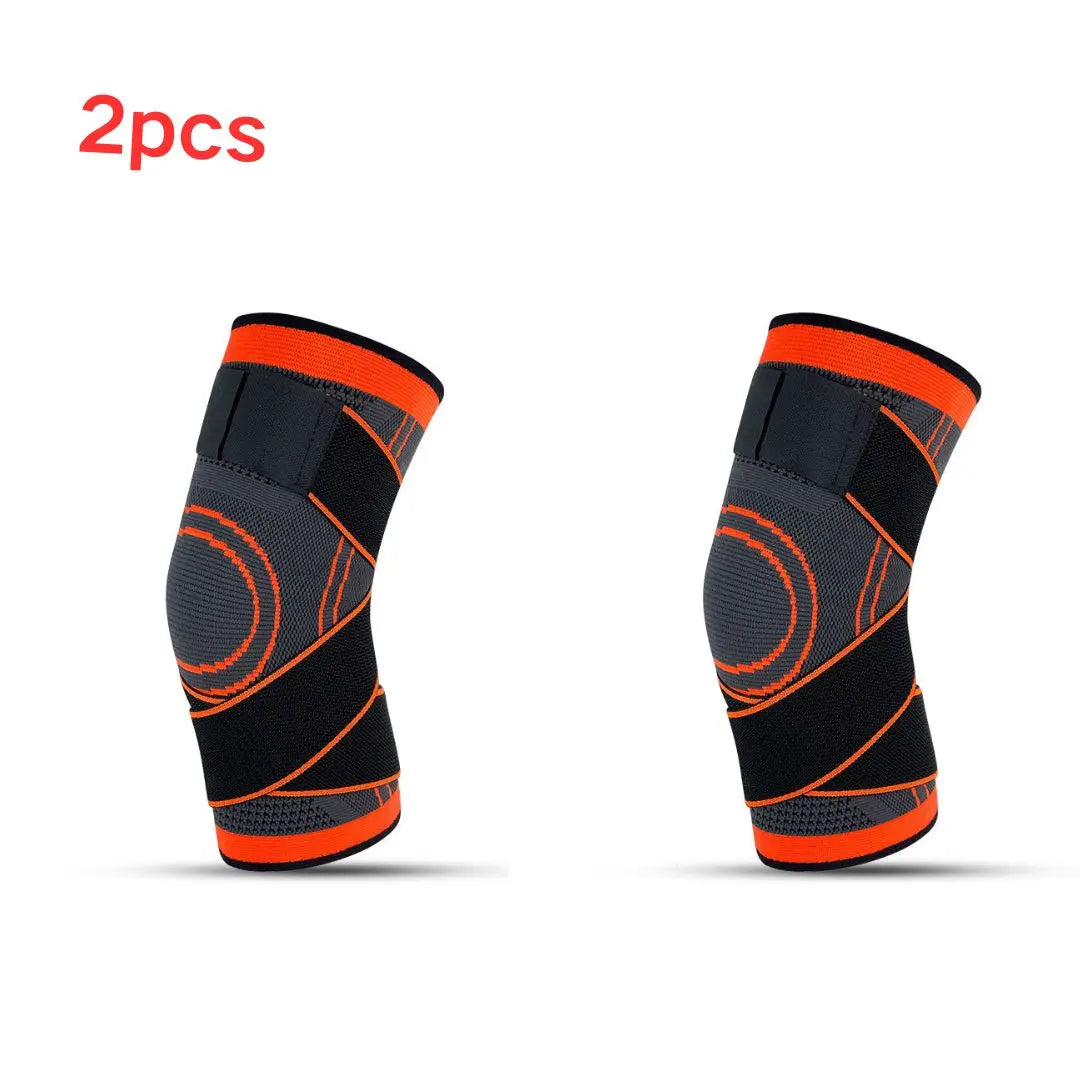 Knee Compressions Sleeve with Adjustable Straps for Running Working Out and Sports Wearing All Day