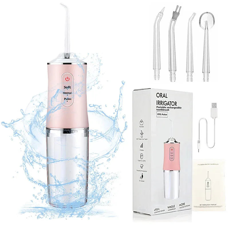 Powerful Water Oral Waterpick Irrigator Jet Ultrasound Air Ipx7 Waterproof Mouthwash Machines Dental Floss Flosser Irigator